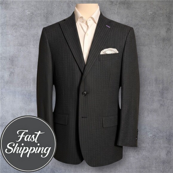HART SHAFFNER MARX Chicago Men's Blazer Sport Coat Two Button Jacket 50R Wool - Picture 1 of 15